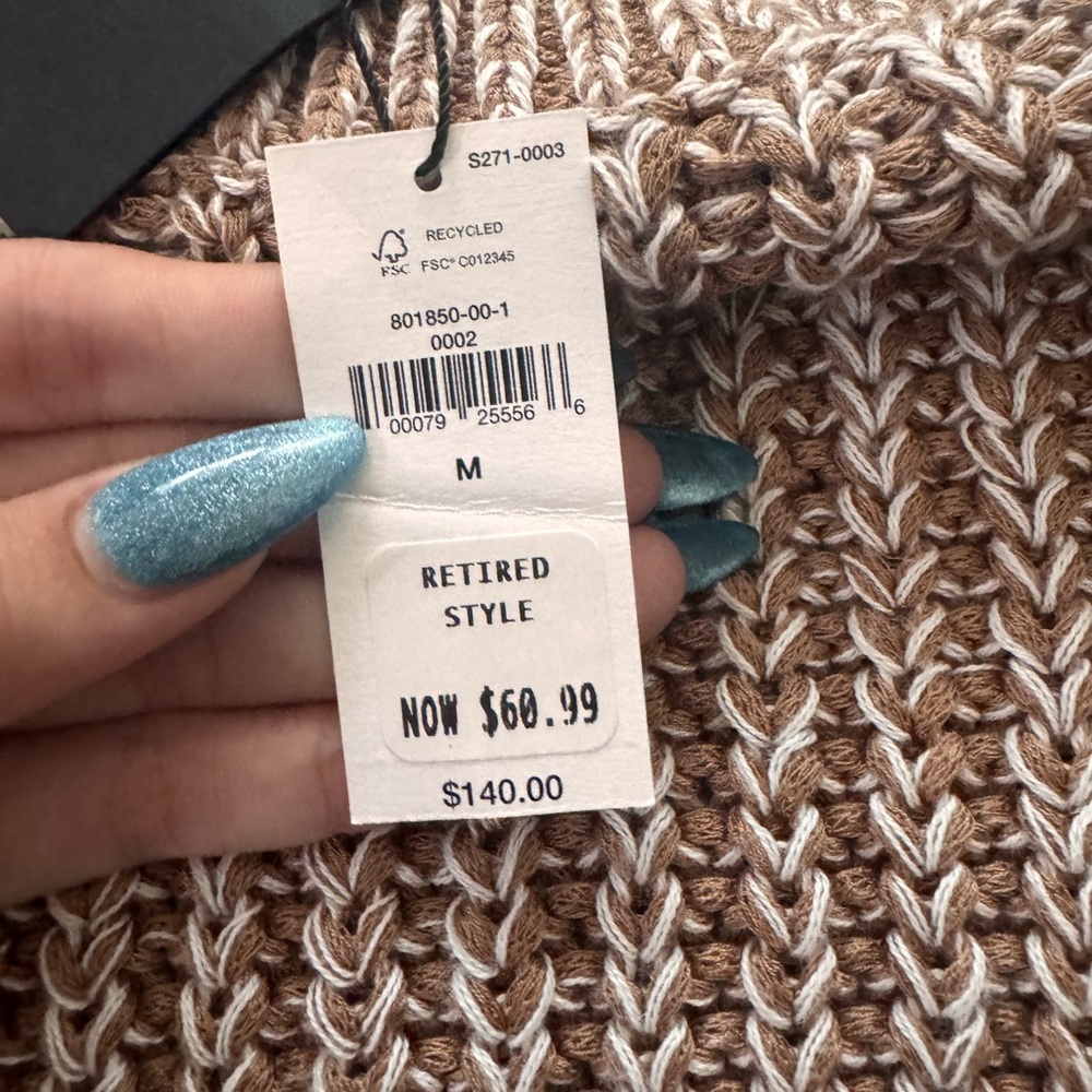 Banana Republic Brown and Cream Knit Sweater - Picture 3 of 7